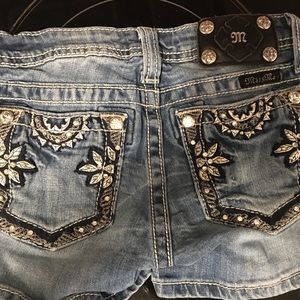 Girls size 12 miss me jean shorts
